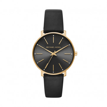 Horlogeband Michael Kors MK2747 Leder Zwart 20mm
