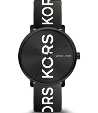 Horlogeband Michael Kors MK2828 Silicoon Zwart 20mm