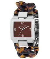 Horlogeband Michael Kors MK4107 Kunststof/Plastic Bruin 24mm
