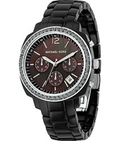 Horlogeband Michael Kors MK5080 Kunststof/Plastic Zwart 18mm