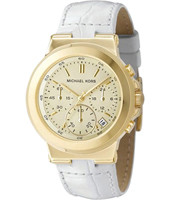 Horlogeband Michael Kors MK5224 Leder Wit 22mm