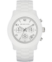 Horlogeband (Band + Kastcombinatie) Michael Kors MK5292 Kunststof/Plastic Wit 20mm