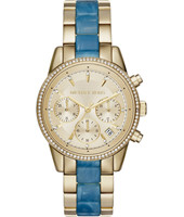 Horlogeband Michael Kors MK6328 Staal Turquoise 18mm