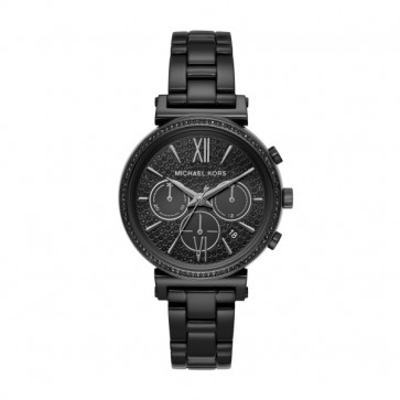 Horlogeband Michael Kors MK6632 Staal Zwart 16mm