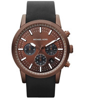 Horlogeband Michael Kors MK8285 Silicoon Zwart 22mm