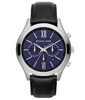 Horlogeband Michael Kors MK8307 Leder Zwart 22mm