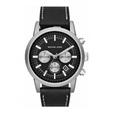 Horlogeband Michael Kors MK8310 Leder Zwart 21mm