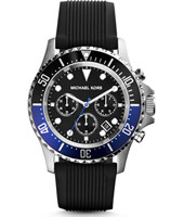 Horlogeband Michael Kors MK8365 Silicoon Zwart 24mm