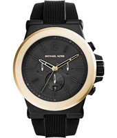 Horlogeband Michael Kors MK8383 / Dylan Silicoon Zwart 13mm