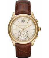 Horlogeband Michael Kors MK8459 Leder Bruin 22mm