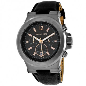 Horlogeband Michael Kors MK8511 Leder Zwart 13mm