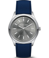 Horlogeband Michael Kors MK8525 Leder Blauw 22mm