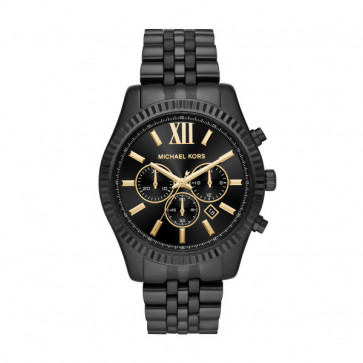 Horlogeband Michael Kors MK8603 Roestvrij staal (RVS) Zwart 22mm