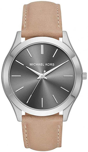 Horlogeband Michael Kors MK8619 Leder Beige 22mm