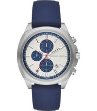 Horlogeband Michael Kors MK8648 Silicoon Blauw 22mm