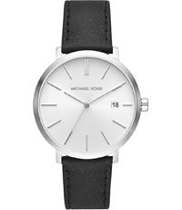 Horlogeband Michael Kors MK8674 Leder Zwart 20mm