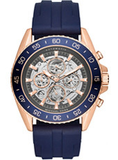 Horlogeband Michael Kors MK9025 Silicoon Blauw 24mm