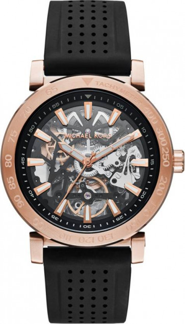 Horlogeband Michael Kors MK9033 Silicoon Zwart 22mm