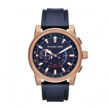 Horlogeband Michael Kors MKT4012 Silicoon Blauw 24mm