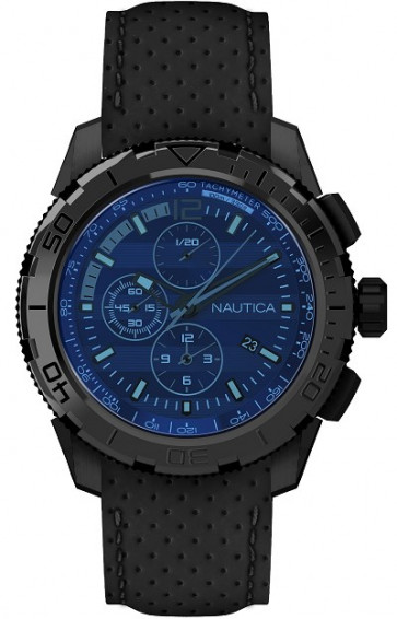 Horlogeband Nautica NAI21504 Kunststof/Plastic Zwart