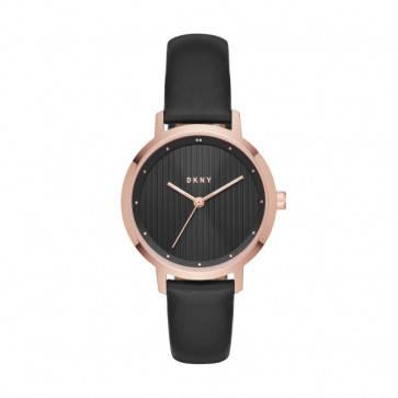 Horlogeband DKNY NY2641 Leder Zwart 14mm