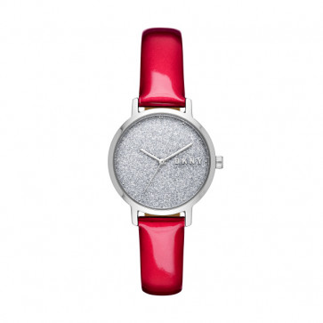 Horlogeband DKNY NY2776 Leder Rood 14mm