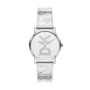 Horlogeband DKNY Ny9206 Kunststof/Plastic Grijs 18mm