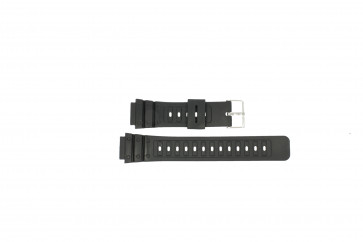 Horlogeband Universeel P103 Silicoon Zwart 18mm