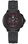 Horlogeband Tag Heuer CAU111A / FT6024 Rubber Zwart 20mm
