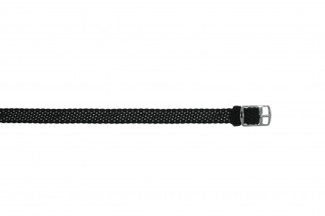 Perlon band 10mm zwart 