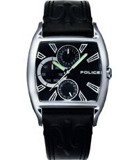 Horlogeband Police PL.11424MS/02 Leder Zwart