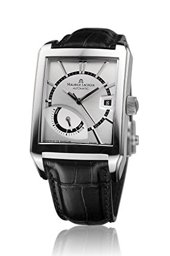 Horlogeband Maurice Lacroix PT6217-SS001-130 Leder Zwart