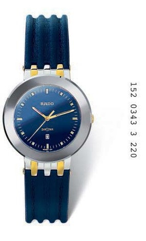 Horlogeband Rado 15203433 / R14343205 Leder Blauw 18mm
