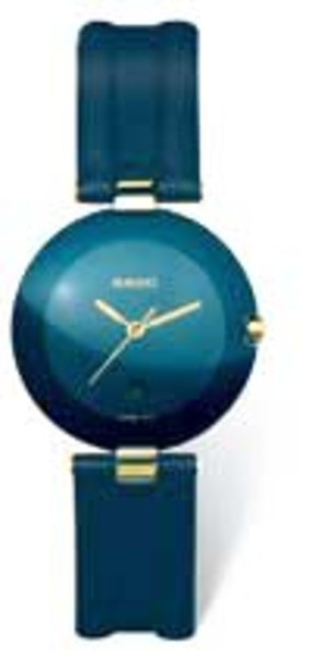 Horlogeband Rado R51077205 / 01.129.4077.4.020 / R070856710 Leder Blauw 5mm