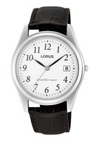 Horlogeband Lorus VJ42-X127 / RS965BX9 / RQG025X Leder Donkerbruin 20mm