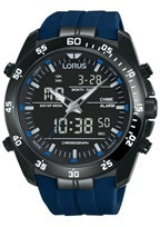 Horlogeband Lorus Z021-X007 / RW631AX9 Rubber Blauw 13mm
