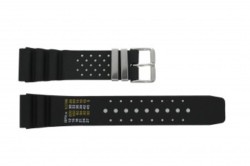 Tzevelion horlogeband S285.20.STPASS Rubber Zwart 20mm