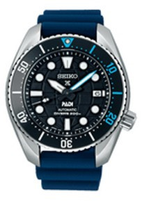 Horlogeband Seiko SBDC179 / 6R35-02C0 / Prospex / R028012J0 Rubber Blauw 20mm