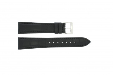 Horlogeband Raymond Weil SI1501-BSB-C-2 Krokodillenleer Zwart 15mm