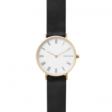Skagen horlogeband SKW2678 Leder Zwart 16mm