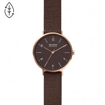 Horlogeband Skagen SKW2971 Leder Bruin 16mm