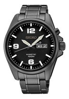 Horlogeband Seiko SMY139P1 5M83-0AA0 Staal Zwart 20mm