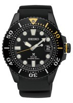 Horlogeband Seiko SNE441P1 / V157-0BT0 / R035011N0 Rubber Zwart 20mm