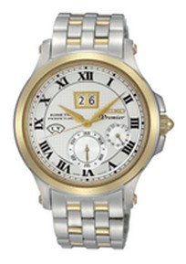 Horlogeband Seiko Premier / SNP042P1 / 7D48-0AG0 03B / M0NB111C0 Staal Bi-Color 20mm