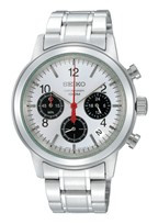 Horlogeband Seiko SSB003P1 / 6T63-00A0 Staal 20mm