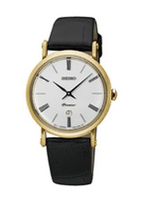 Horlogeband Seiko Premier 7N89 0AY0 SXB432P1 L0G1011K0 Leder 16mm