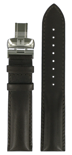 Horlogeband Tissot T33131832A / Z254 / 354 Leder Bruin 19mm
