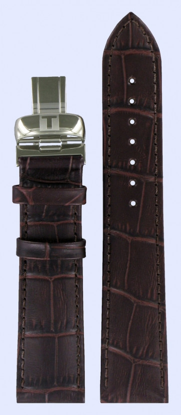 Horlogeband Tissot T0634281603800A / T600031946 Leder Bruin 20mm