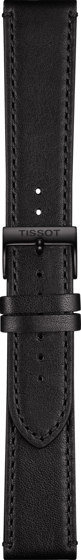 Horlogeband Tissot T600040545 Leder Zwart 21mm