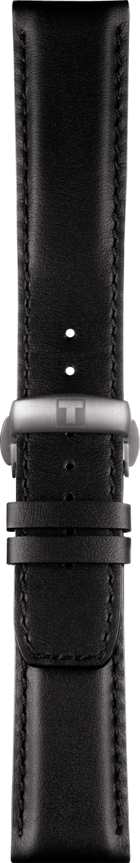 Horlogeband Tissot T600044069 Leder Zwart 22mm